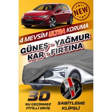 Budge Volkswagen Golf - Mk5 - Mk6 - Mk7 - Mk8 - Klipsli 4 Mevsim  Araba Brandası - Oto Çadır Örtü