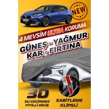 Budge Bmw 1 Serisi Hatchback - Klipsli 4 Mevsim  Araba Brandası - Oto Çadır Örtü