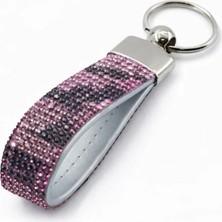Efeaks Leopar Pembe Taşlı Anahtarlık