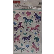 Tanex Unicorn Serisi Puffy Etiketi Stickers Tnx-25354