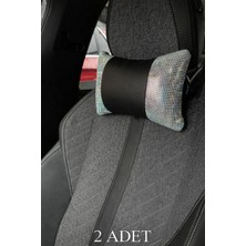 Efeaks Holografik Janjan Taşlı Boyun Yastığı 2’li Set