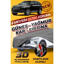 Budge Volvo XC90 - Klipsli 4 Mevsim  Araba Brandası - Oto Çadır Örtü