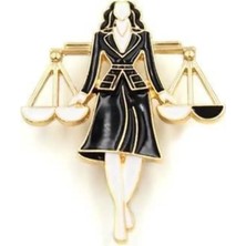 Efeaks Avukat Broş - Siyah