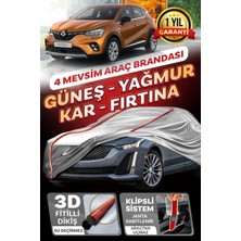 Budge Renault Capture - Klipsli 4 Mevsim  Araba Brandası - Oto Çadır Örtü