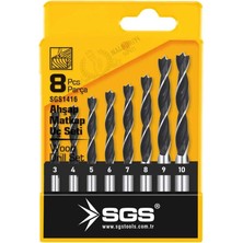 Sgs Hss Ahşap Matkap Ucu Seti - 3-10 mm Arası - 8 Farklı Parça