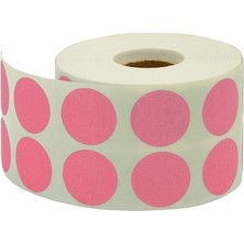 Tanex Nokta Etiketi 20 Mm Pembe 2500 Lü Tekli Kutu 203901