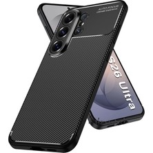 M.TK Moveteck Samsung Galaxy S26 Ultra Kılıf Kamera Korumalı Çıkıntılı Karbon Desenli Renk Atmaz Koruyucu Negro Kapak