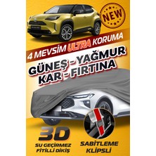 Budge Toyota Yaris Cross - Klipsli 4 Mevsim  Araba Brandası - Oto Çadır Örtü