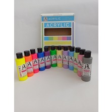 Südor Monalisa Akrilik Boya 12X70 Ml Karışık Set (Chalk + Neon) SD150-X17