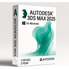 Autodesk 3ds Max 2025 (Windows) - 1 Pc 3 Yıl Autodesk Serial+Product Key