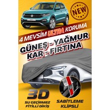 Budge Volkswagen T-Cross Klipsli 4 Mevsim  Araba Brandası - Oto Çadır Örtü
