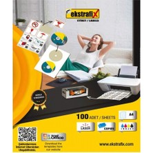  ekstrafix laser etiket 100 yaprak 52,5x33mm laser-copy-ınkjet fıx-5035