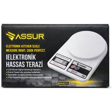 LCD Ekranlı Dijital Hassas Mutfak Tartısı Elektronik Terazi 10 kg