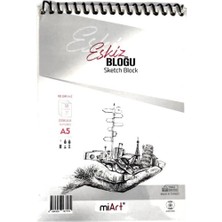  miart eskiz defteri a5 90 gram 50 yaprak med9050a5
