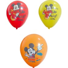 Bafix Balon 4+1 Mickey Playful House Baskılı 12 Inc (8 Li Paket)