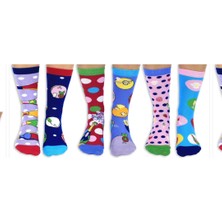 Heritage Nature Kutlama Temalı Renkli Unisex Çorap Seti – Eğlenceli Desenli 6’li Çorap