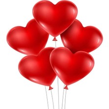 Bafix Balon 12 Inc Kalp Kırmızı (100 Lü Paket)