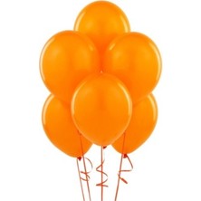 Balonevi 12" Baskı Balonu Neon Turuncu (100 Lü Paket)