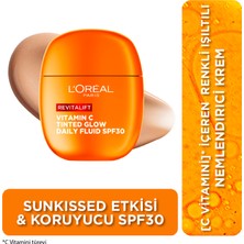 L'oréal Paris Revitalift Clinical C Vitamini Içeren Renkli Işıltılı Nemlendirici Krem SPF30 40ML