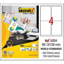 Ekstrafix Lazer Etiket 99.1X139Mm Fix-5004 139713