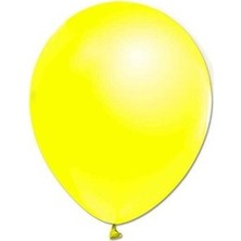 Balonevi 12" Baskı Balonu Neon Sarı (100 Lü Paket)