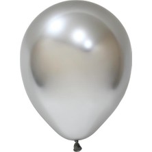 Bafix Balon 12" Krom Silver (50 Li Paket)