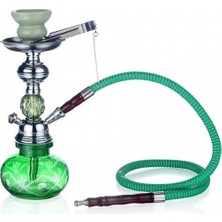 Hayat Store Küçük Boy Nargile Takımı - Yeşil ( Lisinya )