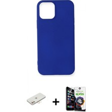 İlk El Grup Ieg™ iPhone 12 Mini Kozmos Yansıma Özel Seri - Şeffaf Temperli Cam Ekran Koruyucu + Yeşil Renkli Kamera Lens Koruma Cam