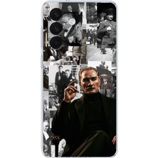 TechTree Samsung Galaxy S26+ Plus Uyumlu Mustafa Kemal Atatürk Kolajları Baskılı Silikon Kılıf