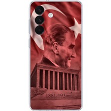 TechTree Samsung Galaxy S26+ Plus Uyumlu Atatürk Portresi ve Anıtkabir Baskılı Silikon Kılıf
