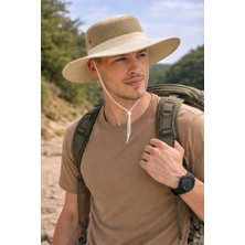 Ritagarcia Unisex Safari Şapka - Fileli Güneş Koruyucu Outdoor Avcı Balıkçı Şapkası