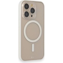 Iphone 14 Pro Kılıf Grand Magneticsafe Kapak - Beyaz