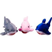Hayat Store 1811201 - Peluş Sesli Köpekbalığı Baby Shark 25 cm (Lisinya)