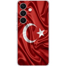 TechTree Samsung Galaxy S26 Uyumlu Türk Bayrağı Baskılı Silikon Kılıf