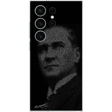 TechTree Samsung Galaxy S26 Ultra Uyumlu Gençliğe Hitabe Yazılı Atatürk Silüeti Baskılı Silikon Kılıf