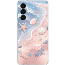 TechTree Samsung Galaxy S26+ Plus Uyumlu Sahil Deniz Kabuğu Baskılı Silikon Kılıf