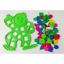 Arcanium Eğitici Geometrik Şekiller  - Renkli Şekil Eşleştirme  - Zeka Geliştirici Çocuk Puzzle