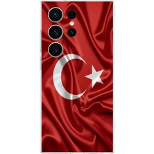 TechTree Samsung Galaxy S26 Ultra Uyumlu Türk Bayrağı Baskılı Silikon Kılıf
