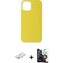 İlk El Grup Ieg™ iPhone 12 Mini Kozmos Yansıma Özel Seri - Şeffaf Temperli Cam Ekran Koruyucu + Yeşil Renkli Kamera Lens Koruma Cam