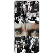 TechTree Samsung Galaxy S26+ Plus Uyumlu Atatürk Renkli Kolaj Gözler Baskılı Silikon Kılıf