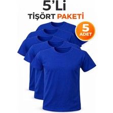 Hanclo 5’li Erkek Basic Tişört Seti – Pamuklu Regular Fit Günlük Rahat T-Shirt