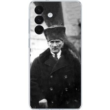 TechTree Samsung Galaxy S26+ Plus Uyumlu Mustafa Kemal Atatürk Portre Baskılı Silikon Kılıf