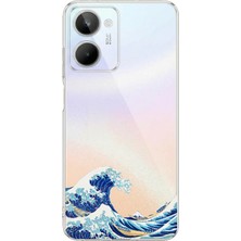 TechTree Realme 10 4g Uyumlu Kanagawa Oki Nami Ura Dalgası Tasarımlı Baskılı Silikon Kılıf