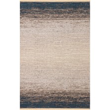 Eko Halı Kutnu Kılım Ktn 01 Marıne Beıge Modern Ombre Renk Geçişli Yıkanabilir Çift Taraflı Kilim