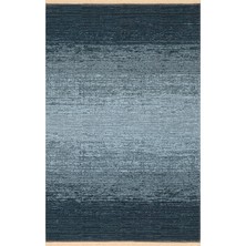 Eko Halı Kutnu Kılım Ktn 01 Antrasıt Modern Ombre Renk Geçişli Yıkanabilir Çift Taraflı Kilim