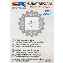 Güray Reklam Dantel Desenli Tekli Pleksi Priz Süsü - Dekoratif Çerçeve
