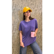 Leilaa Bisiklet Yaka Modal Kumaş T-Shirt