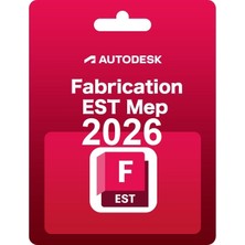 Autodesk Fabrication Estmep 2026 (Windows) - 1 Pc 2 Yıl Autodesk Key + Kurulum Hizmeti