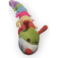 Hayat Store Rengarenk Peluş Tırtıl Yastık 75 cm Kaliteli