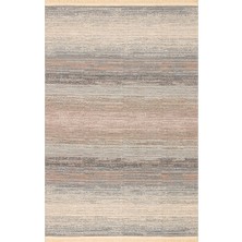 Eko Halı Kutnu Kılım Ktn 03 Beıge Blue Modern Ombre Renk Geçişli Yıkanabilir Çift Taraflı Kilim